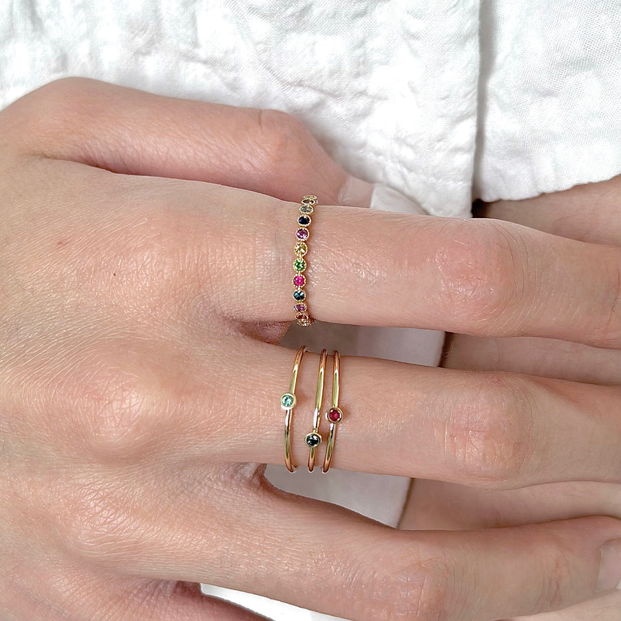Round Birthstone Ring