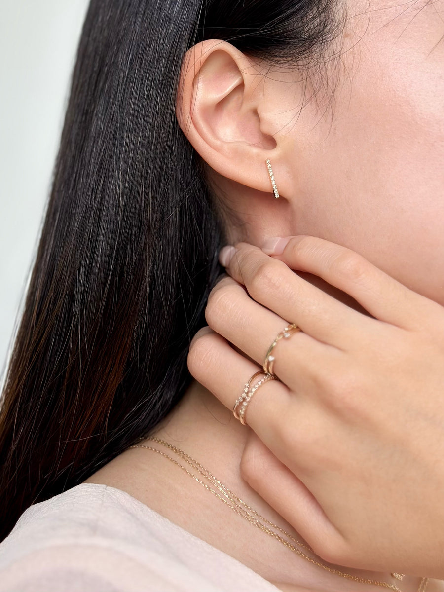 Ottanta Mini Diamond Earrings