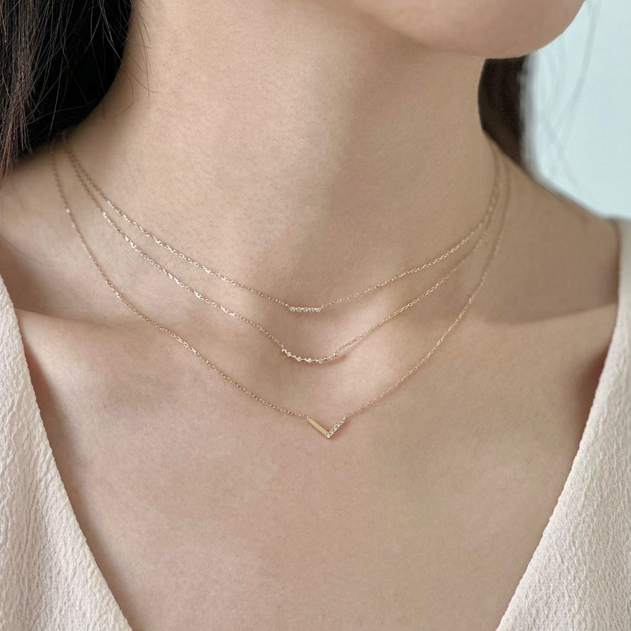 V Diamond Necklace