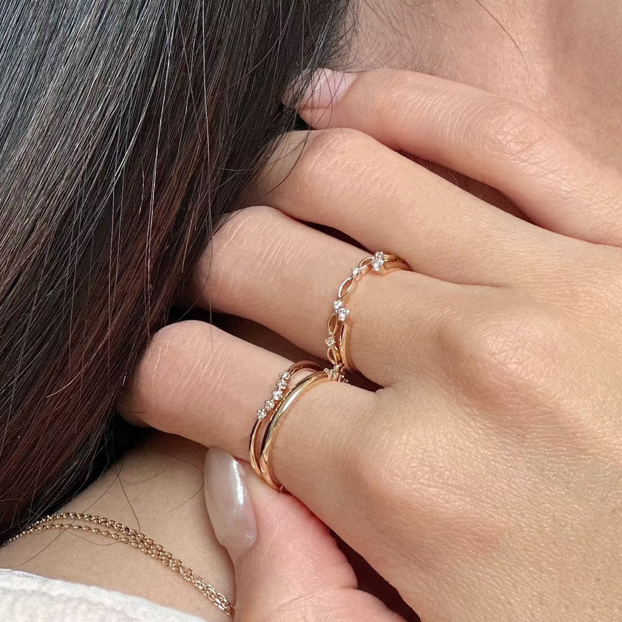 Fiver Diamond Ring