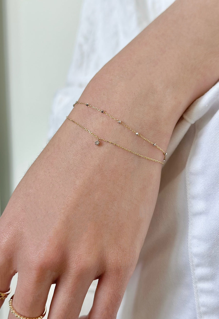 Double Golden Buds Bracelet