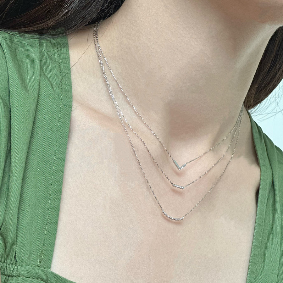 V Diamond Necklace