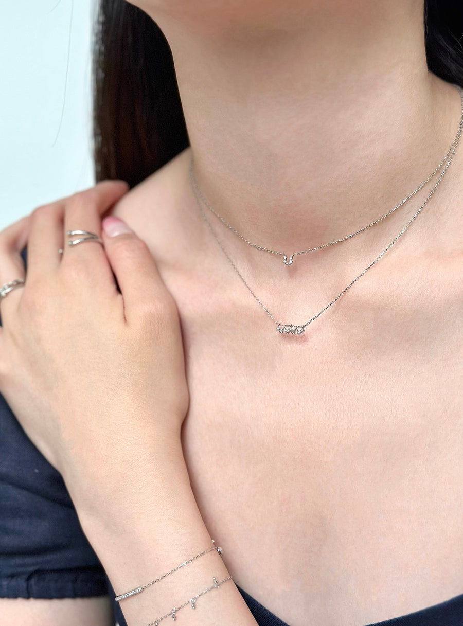 Horseshoe Diamond Necklace