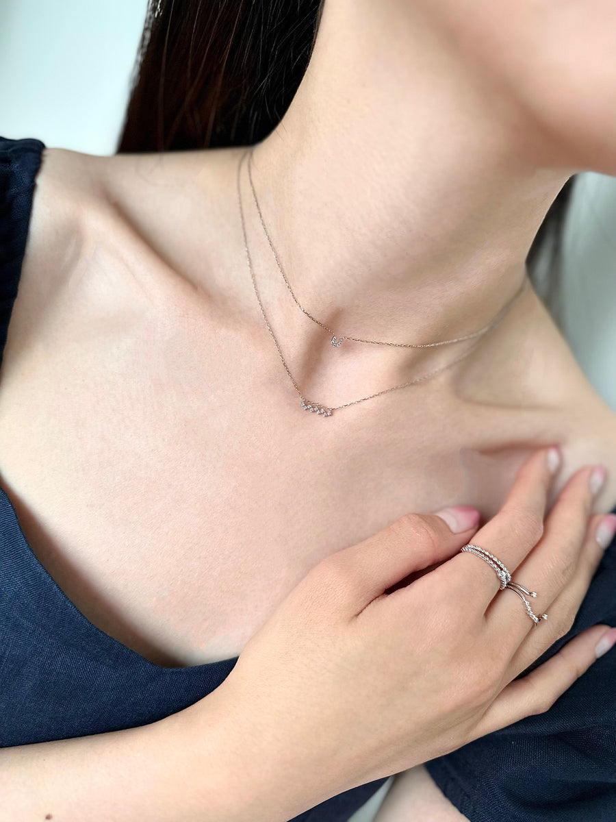 Bubbly Diamond Necklace