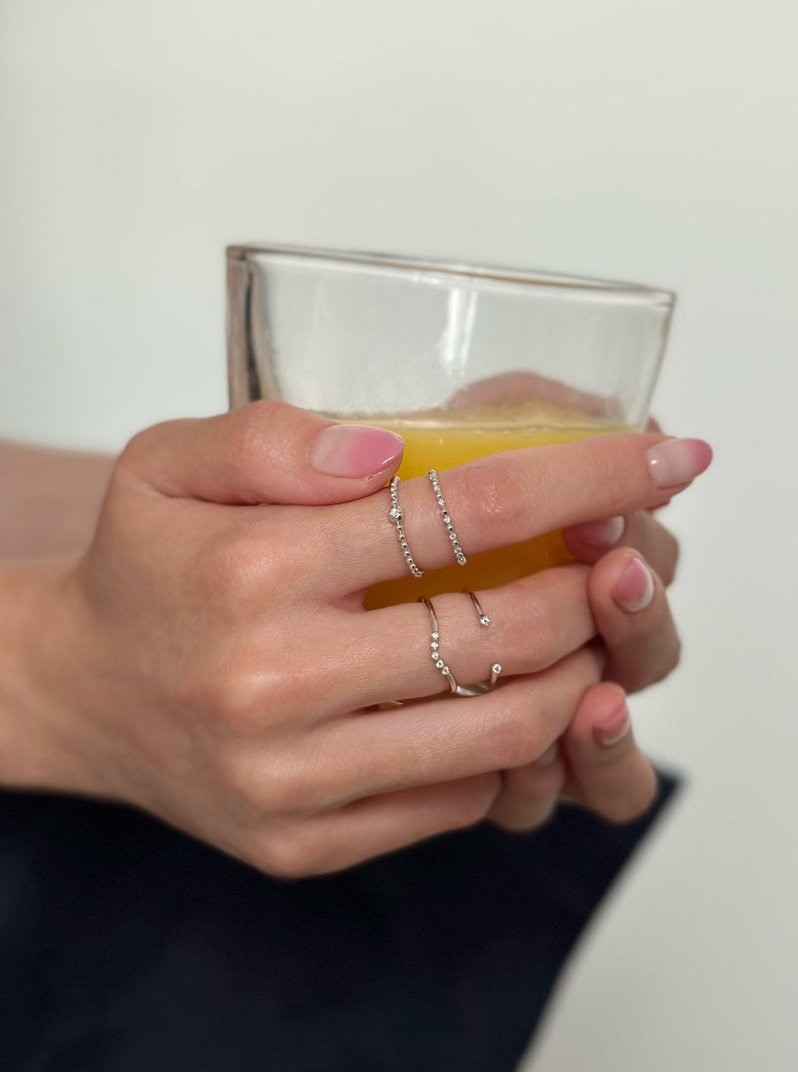 Beads Diamond Ring
