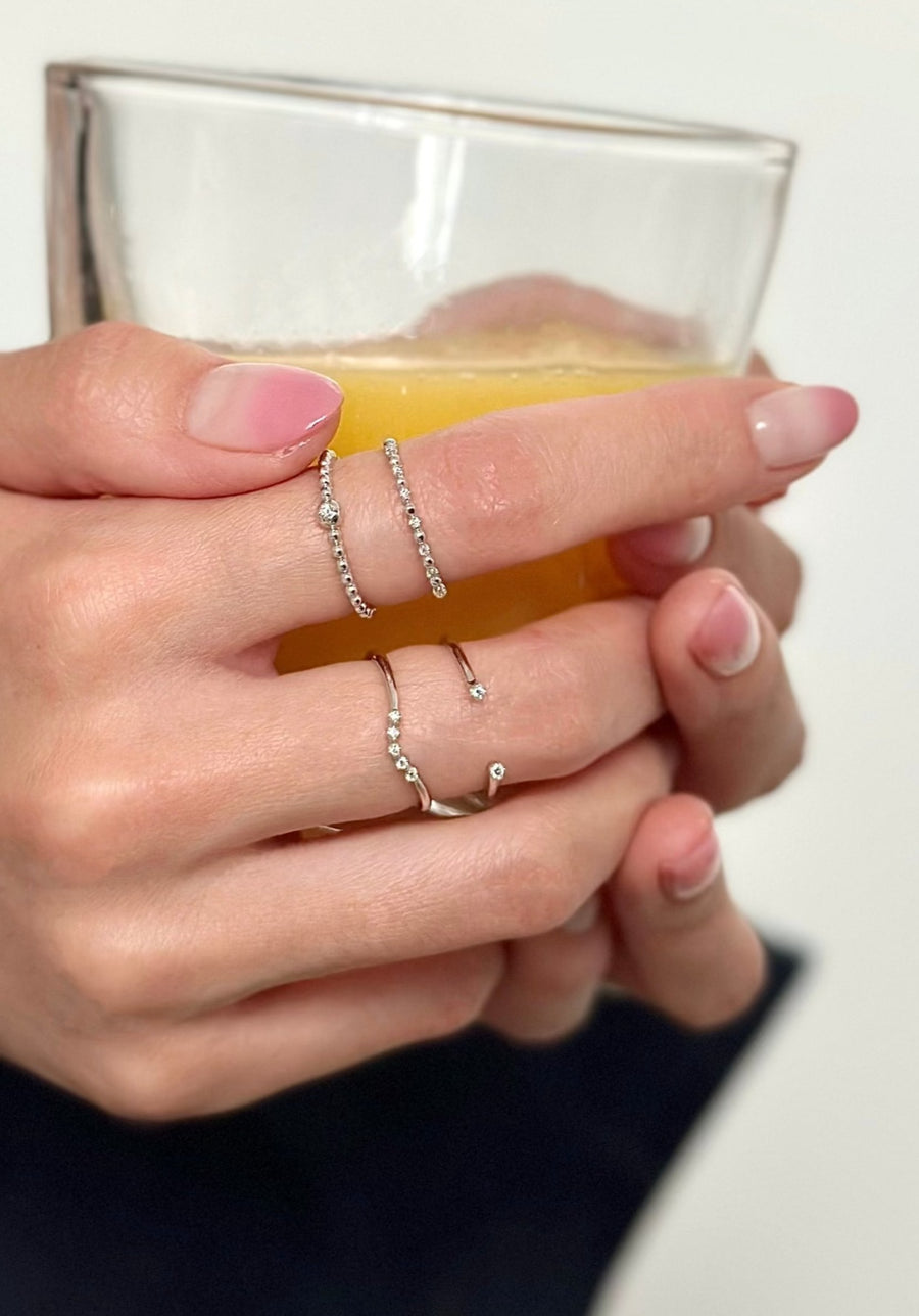 Open Duo Diamond Ring