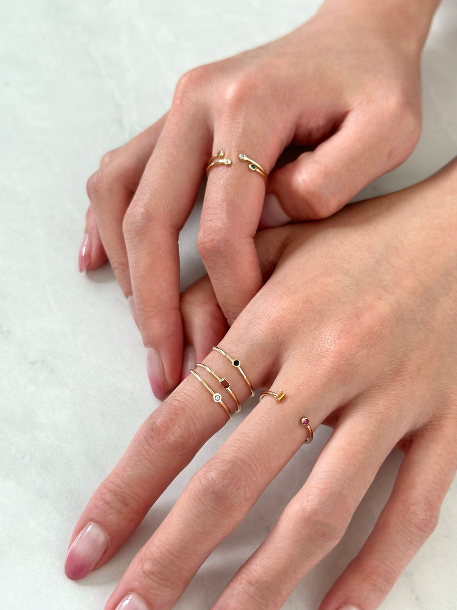 Baguette Birthstone Ring