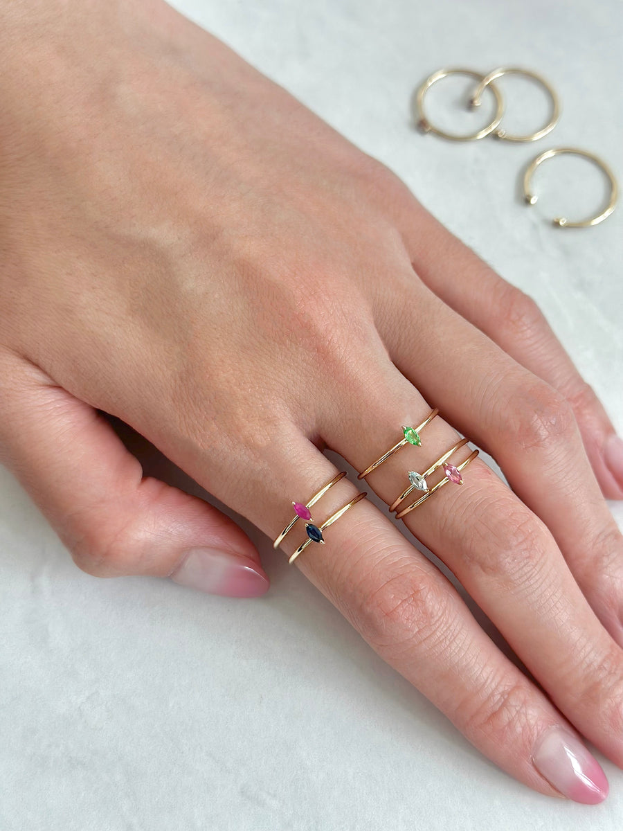 Marquise Birthstone Ring