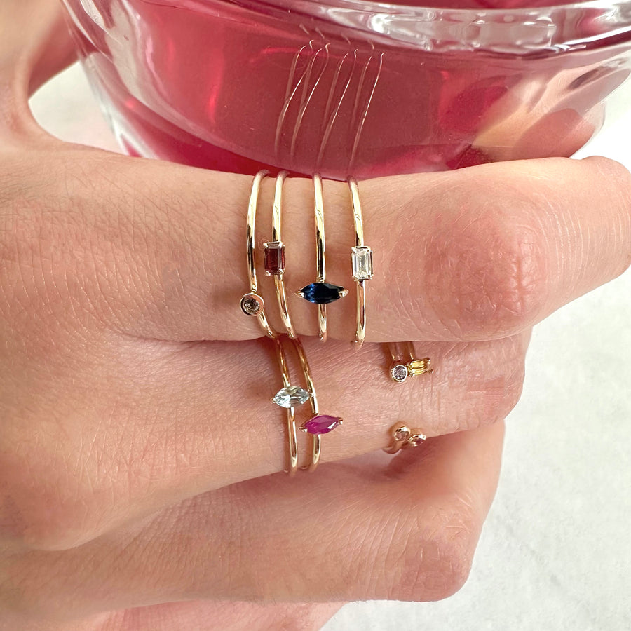 Marquise Birthstone Ring