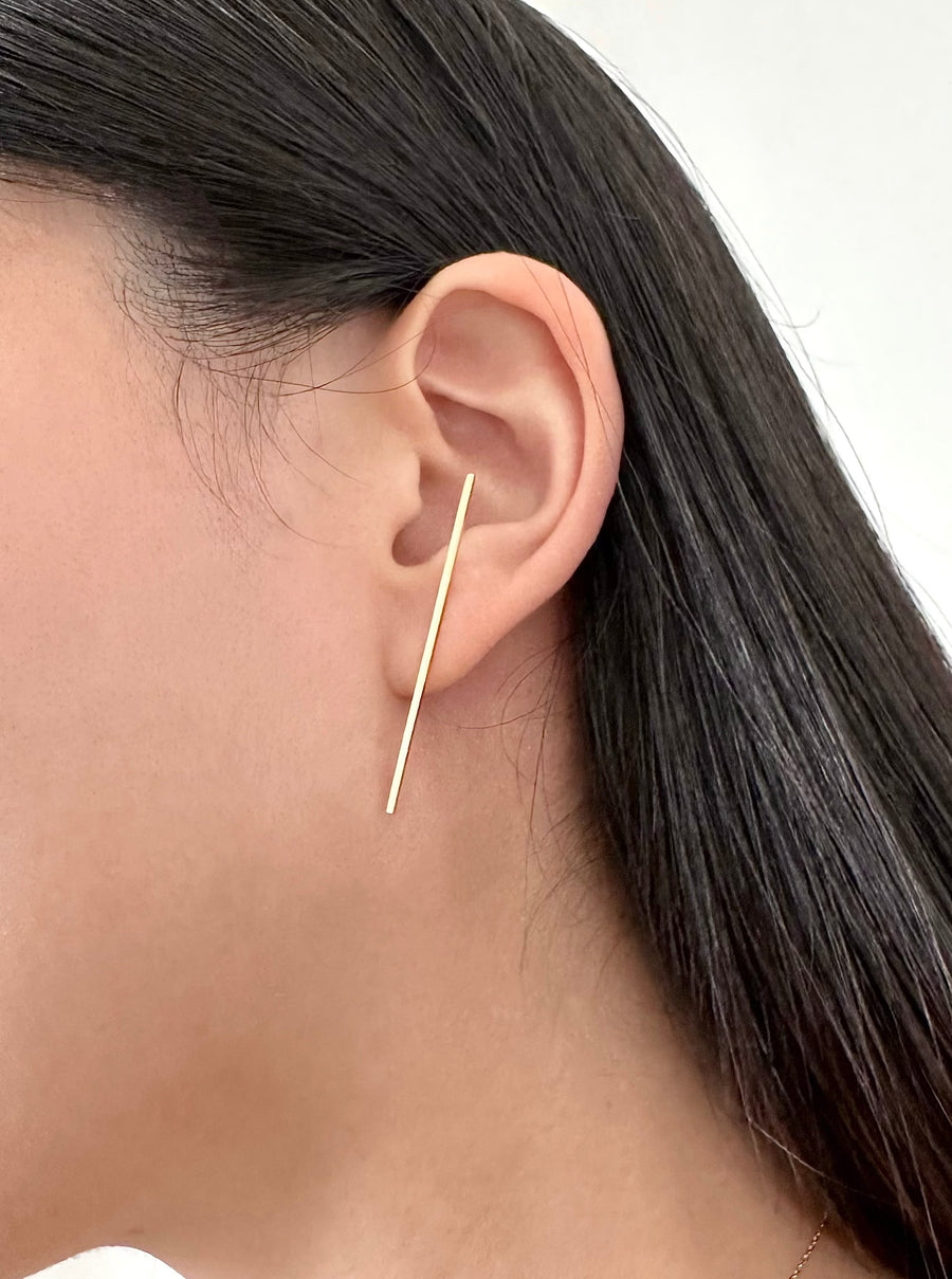 Gold Cable Earring