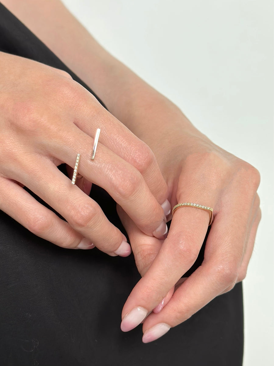 Ottanta Cross Diamond Ring