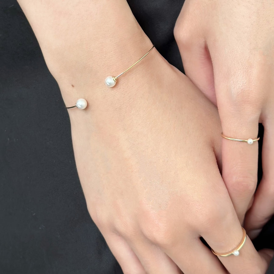 Duo Pearl Cuff Bangle