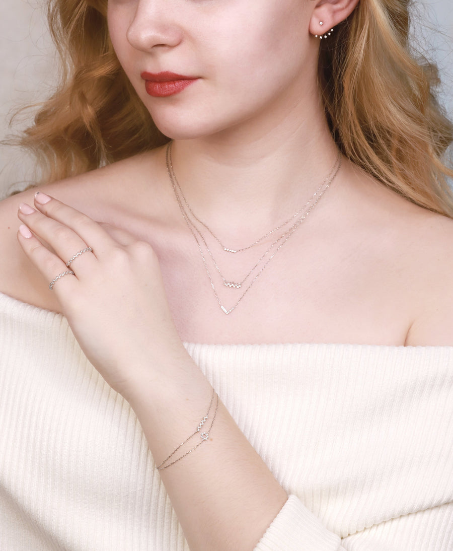 Bubbly Diamond Necklace