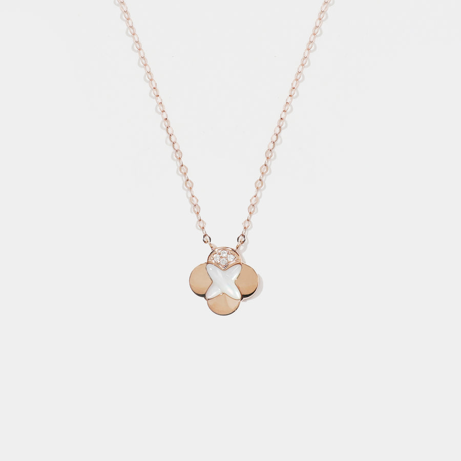 14k Clover Necklace