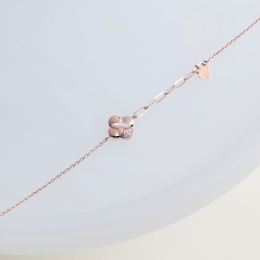 14k Clover Necklace