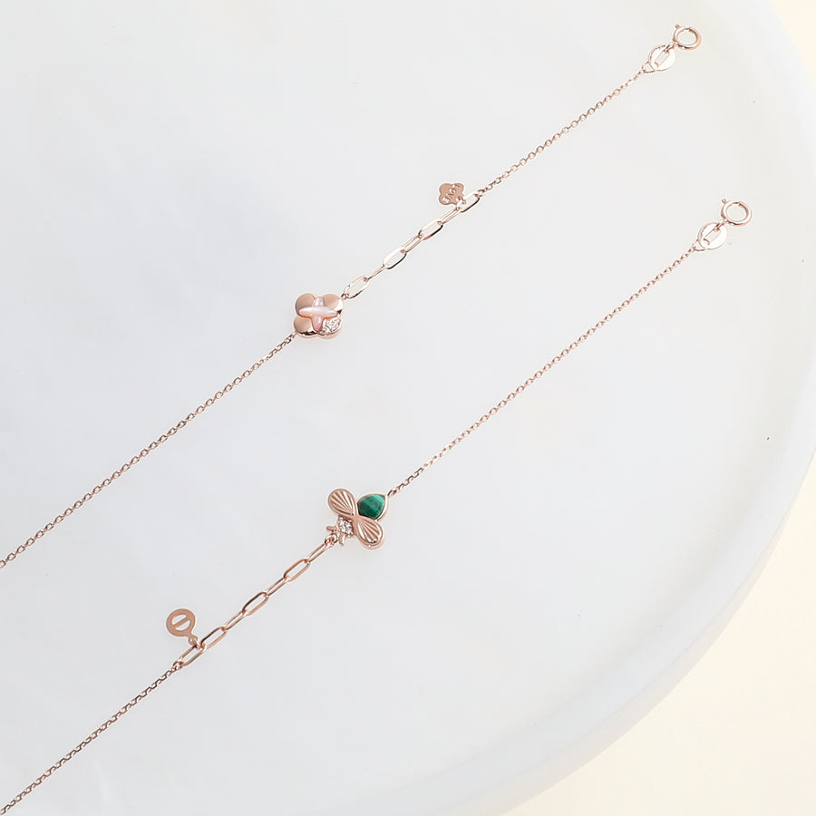 14k Clover Bracelet