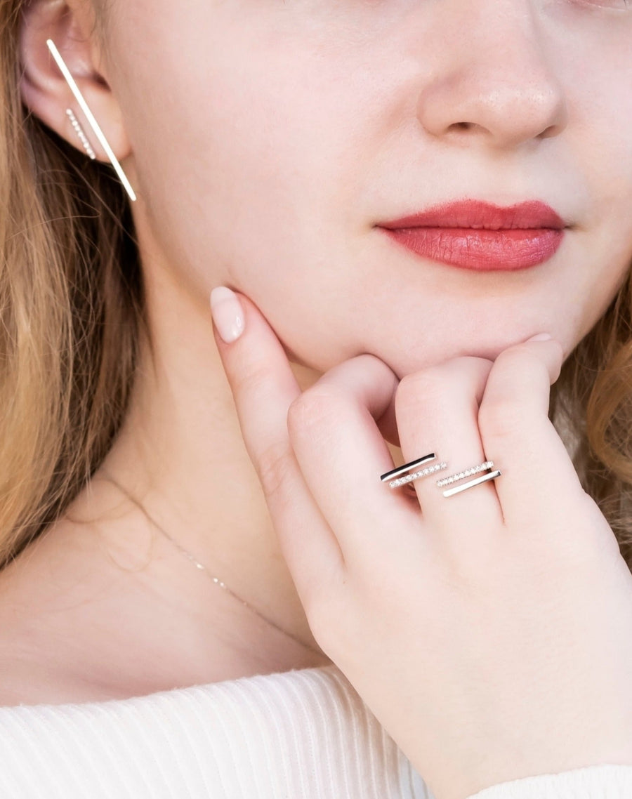 Ottanta Cross Diamond Ring
