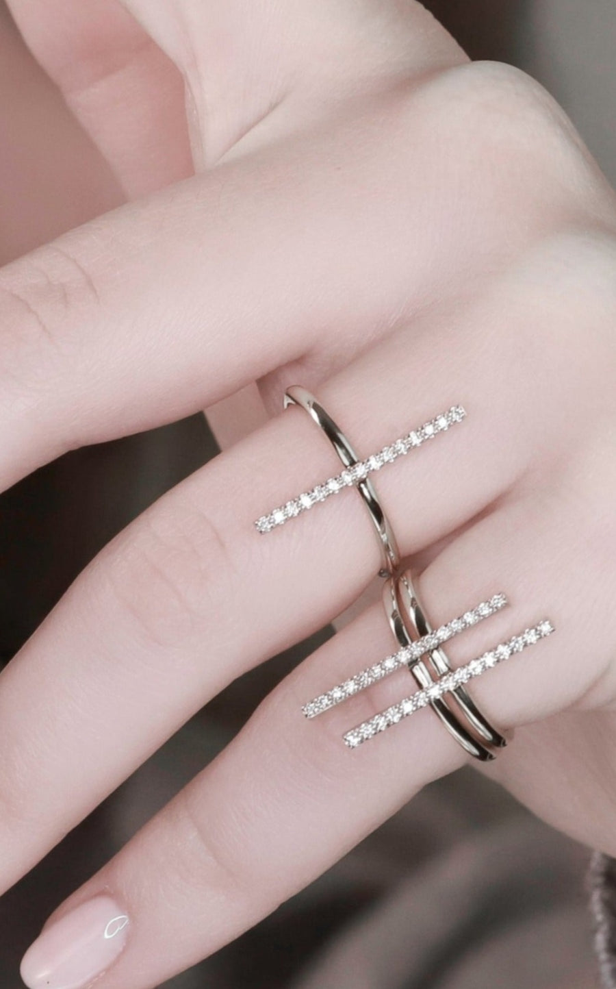 Ottanta Duet Diamond Ring