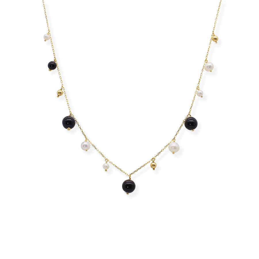 Onyx Pearl Necklace