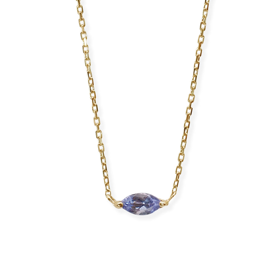 Marquise Birthstone Necklace