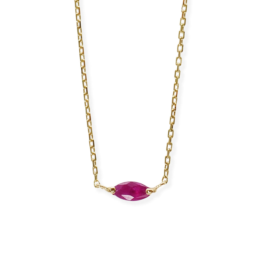 Marquise Birthstone Necklace
