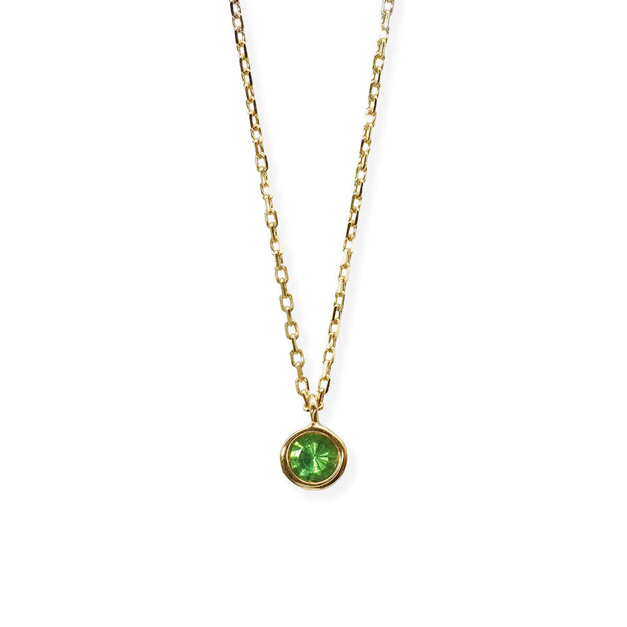 Round Birthstone Necklace