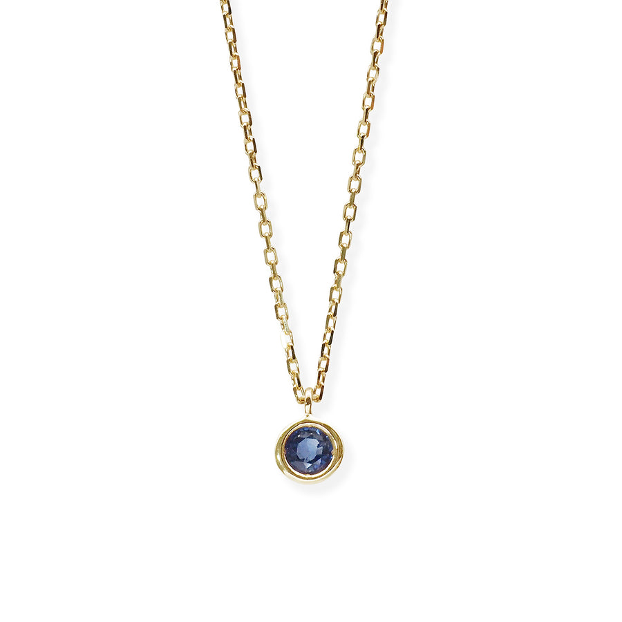 Round Birthstone Necklace