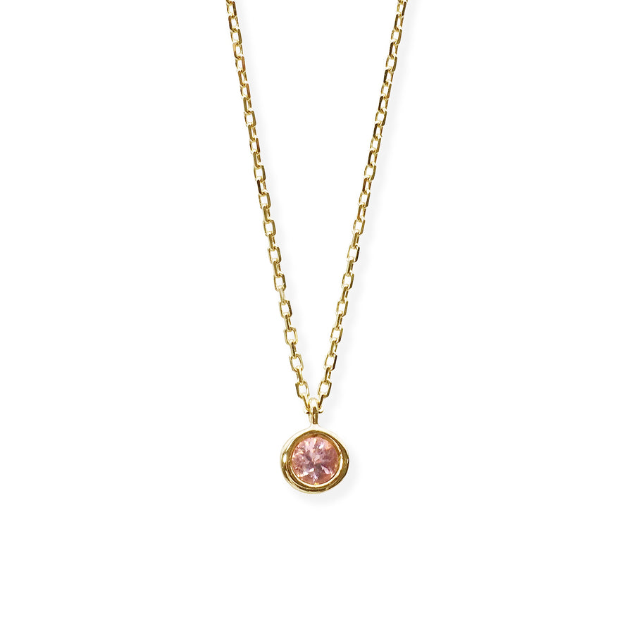 Round Birthstone Necklace