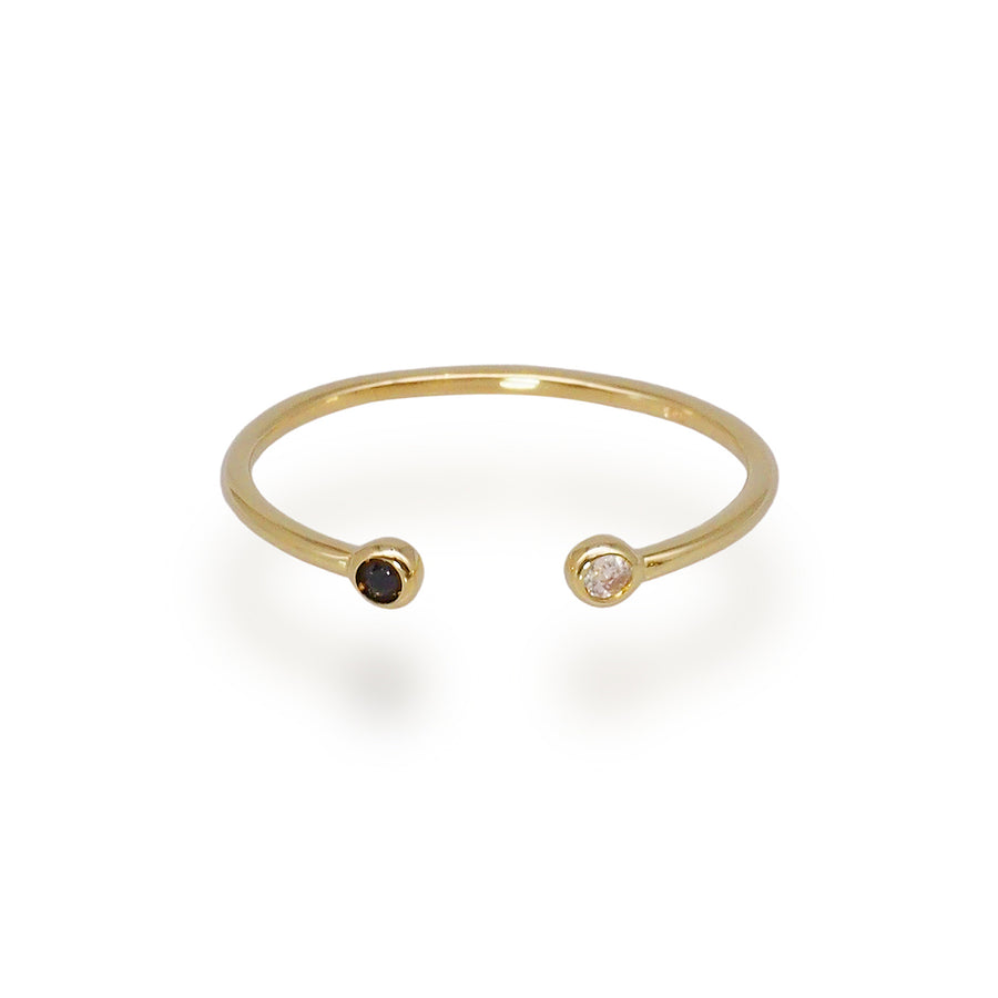 Birthstone Open Round Ring