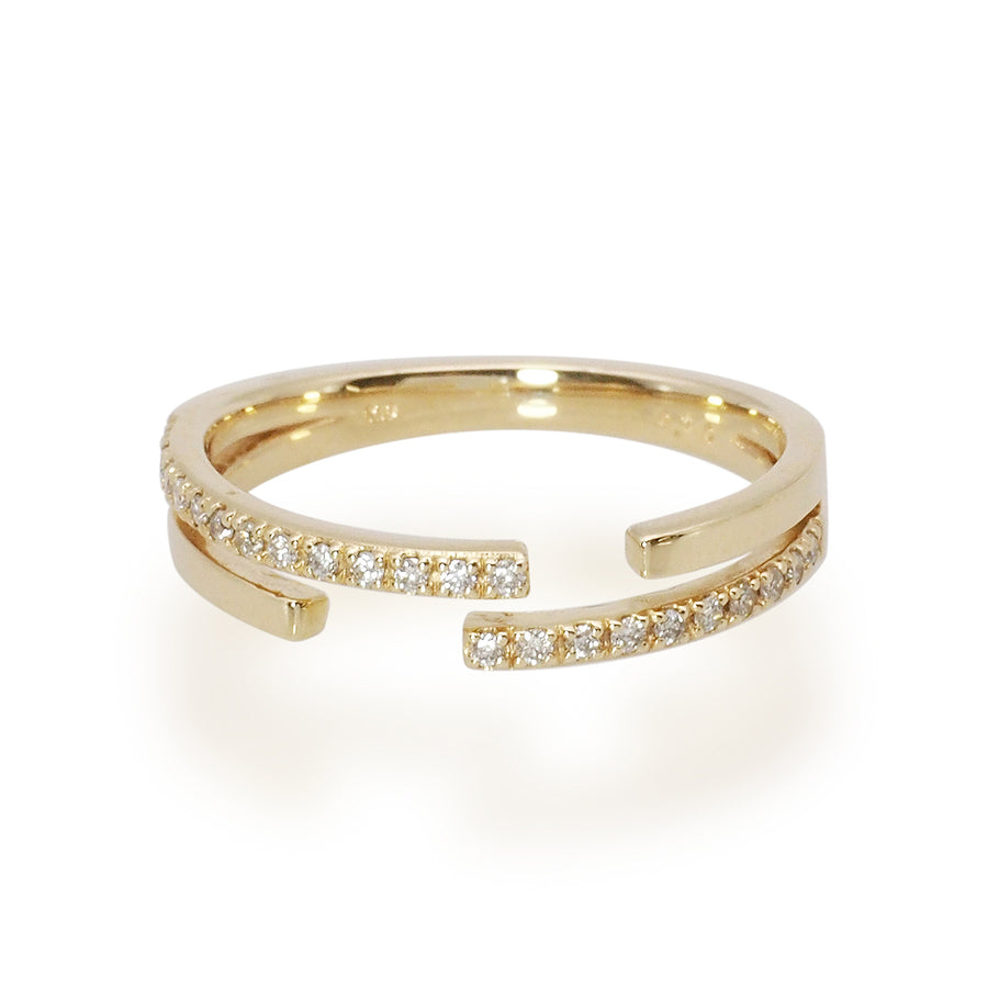 Open Multi-Diamond Ring