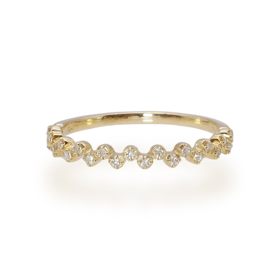 Bubbly Diamond Ring