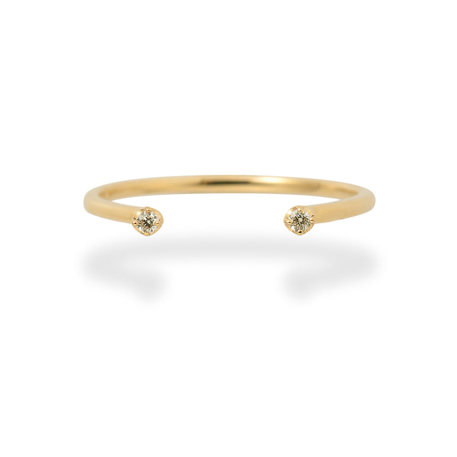 Open Duo Diamond Ring