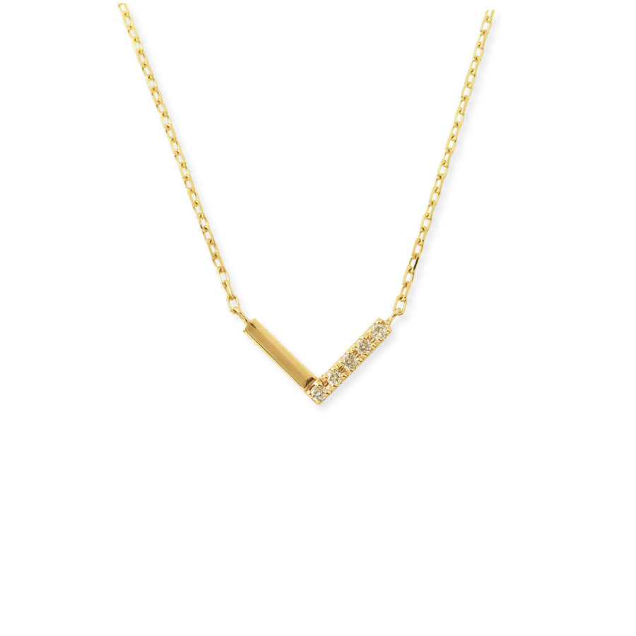 V Diamond Necklace