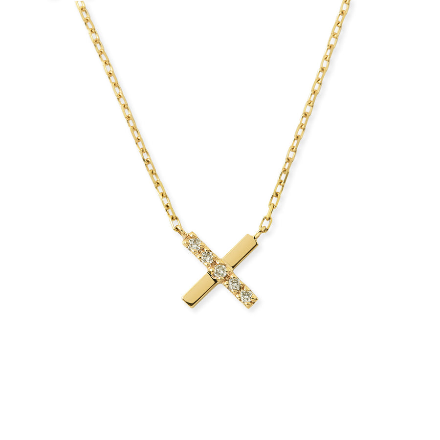 X Diamond Necklace
