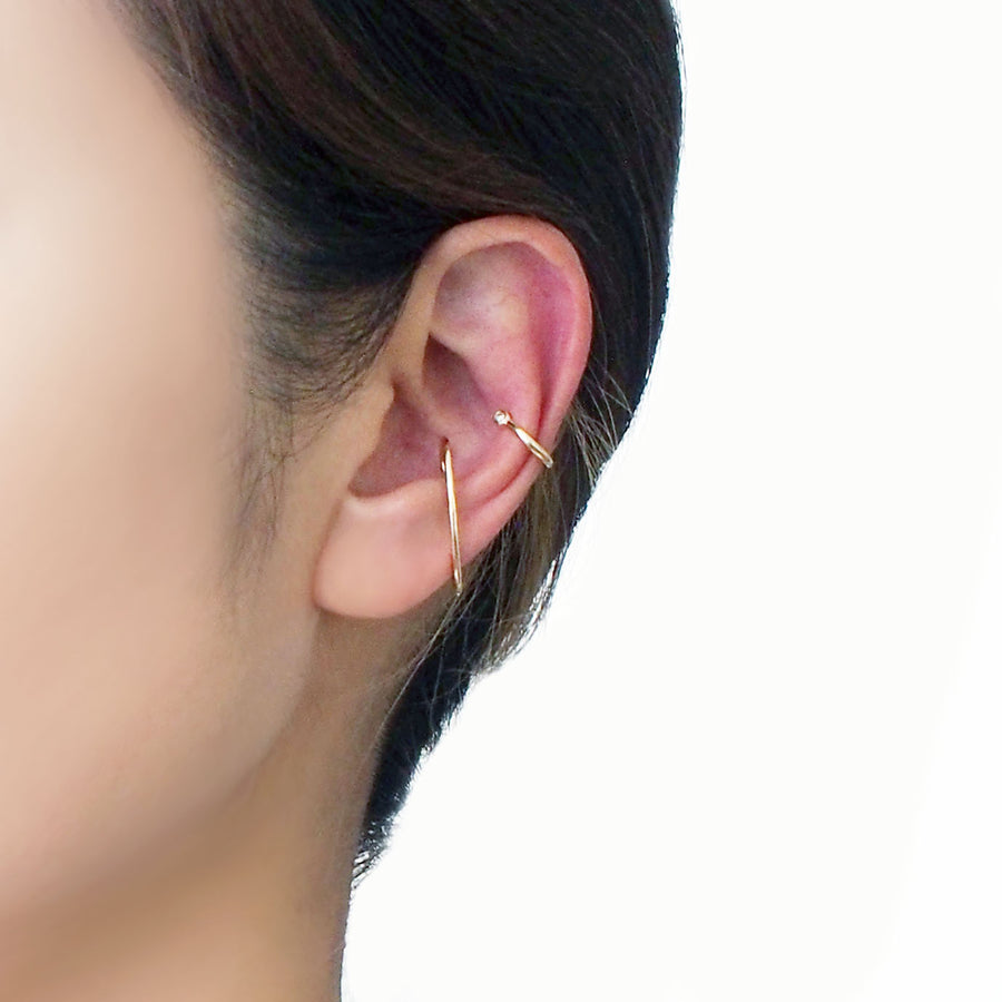 Dome Diamond Ear Cuff